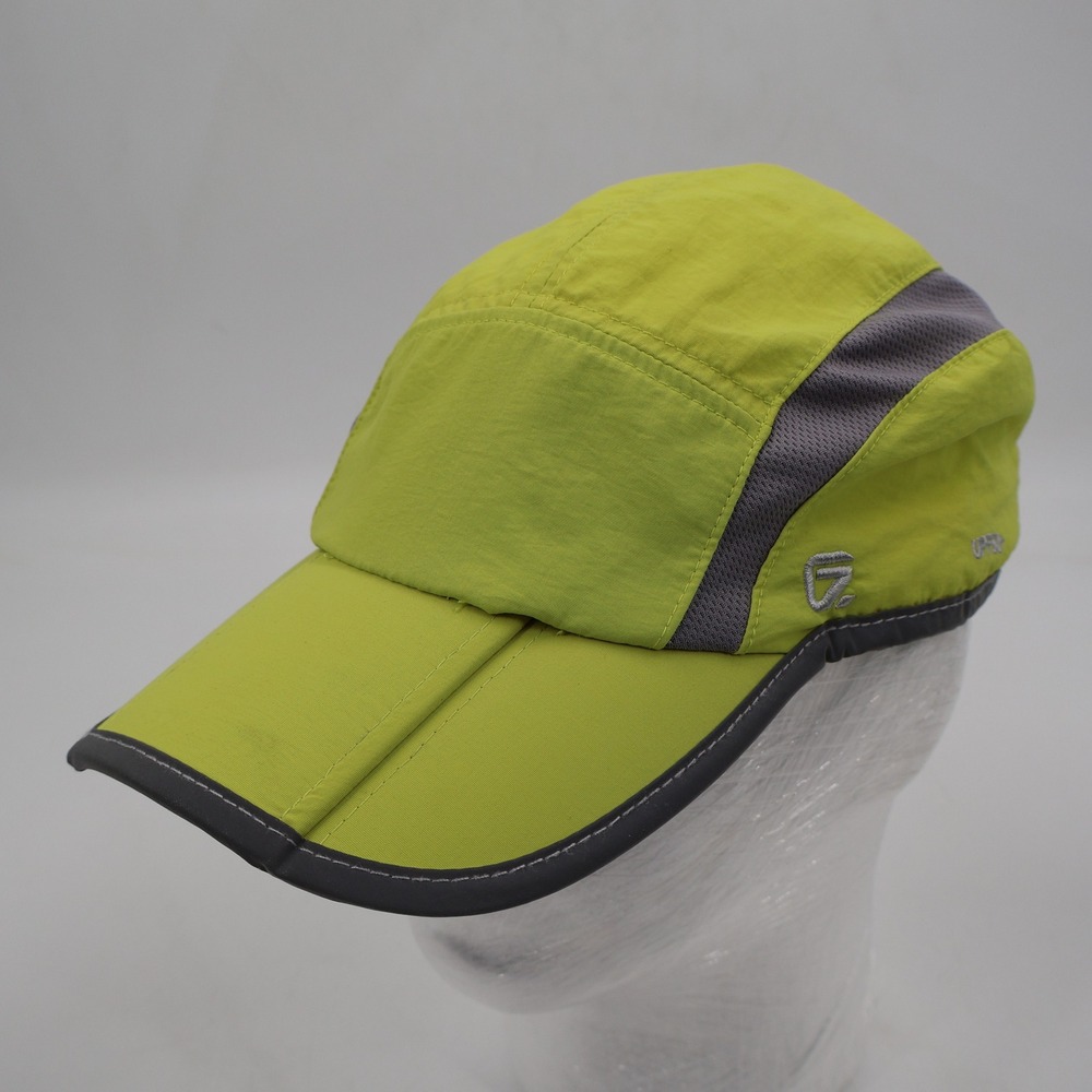 Gadiemkensd Running Hat Unisex OS Lime Green UPF 50+ Folding Bill Reflective